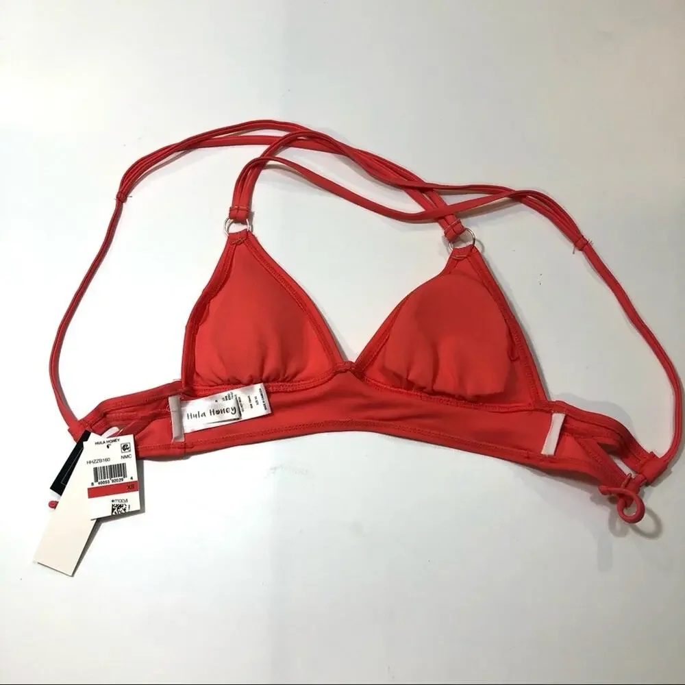Hula Honey NEW MARASCHINO Cross-Back Swim Top